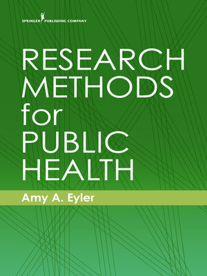 cover image of Research Methods for Public Health